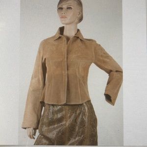 Blacky Dress Euro light suede jacket like new